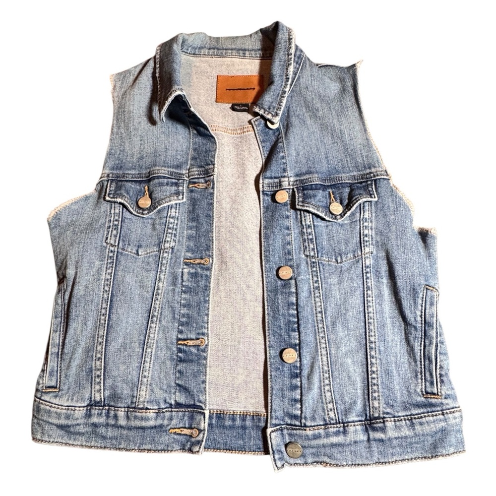 Sanctuary Blue Denim Vest Women's Size Small
